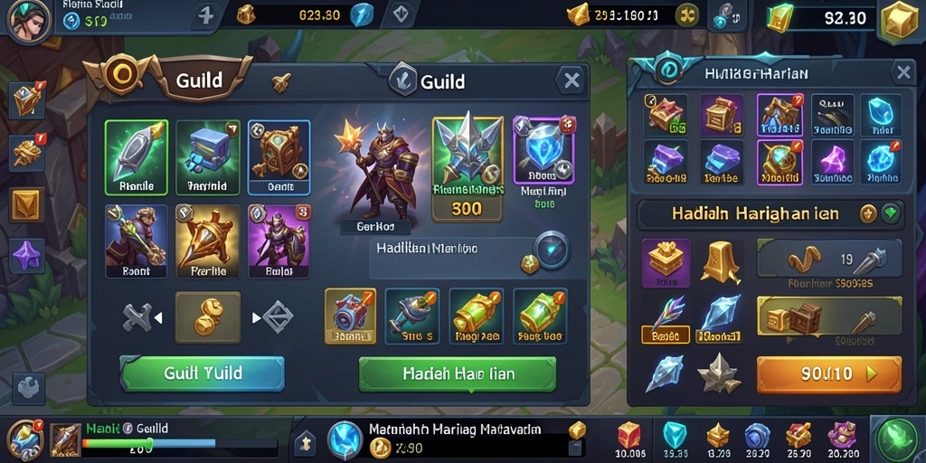 Pemandangan alam yang indah dalam game.